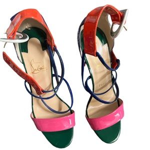 Christian Louboutin multi color heels